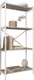 Стеллаж Allerd Rion 67.5x150 / 1040110500 (белый муар/бетон) -