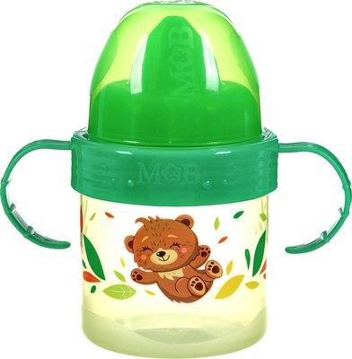 Поильник Mum&Baby Мишутка. Мамы и малыши / 4882559 (140мл, зеленый) - 