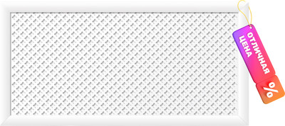 Экран для радиатора Стильный Дом Готико 120х60см (белый) - 