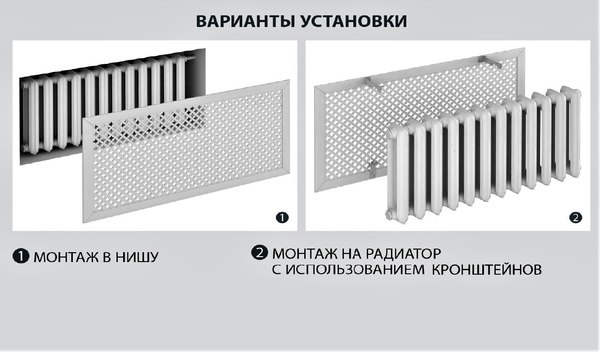 Экран для радиатора Стильный Дом Готико 90х60см (сонома)