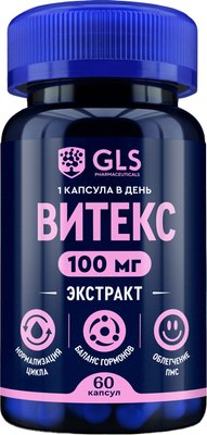 Пищевая добавка GLS Pharmaceuticals Витекс №60 (в капсулах по 320мг) - 
