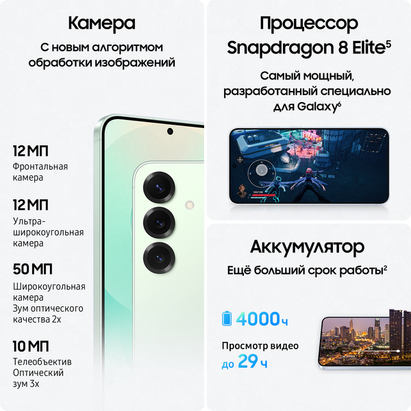 Смартфон Samsung Galaxy S25 12GB/128GB (Mint)
