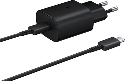 Зарядное устройство сетевое Samsung EP-TA800 с кабелем Type-C / EP-TA800XBEGWW (черный) - 