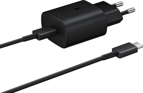 Зарядное устройство сетевое Samsung EP-TA800 с кабелем Type-C / EP-TA800XBEGWW (черный)