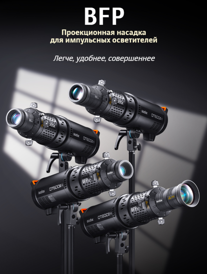 Насадка проекционная Godox BFP для импульсных осветителей / 31463 — фото 2