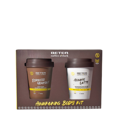 Набор косметики для тела Beter Coffee O'clock Collection Скраб+Масло для тела (350г+250мл) - 