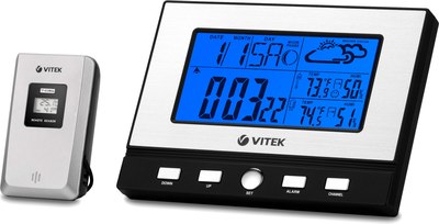 Метеостанция цифровая Vitek VT-3533 (серебристый) - 