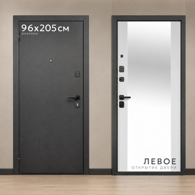 Входная дверь Guard Зеркало 96x205 левая