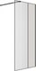Душевая стенка Niagara Nova NG-481-10FBLACK 100x200 (черный матовый/рифленое/тонированное стекло) - 