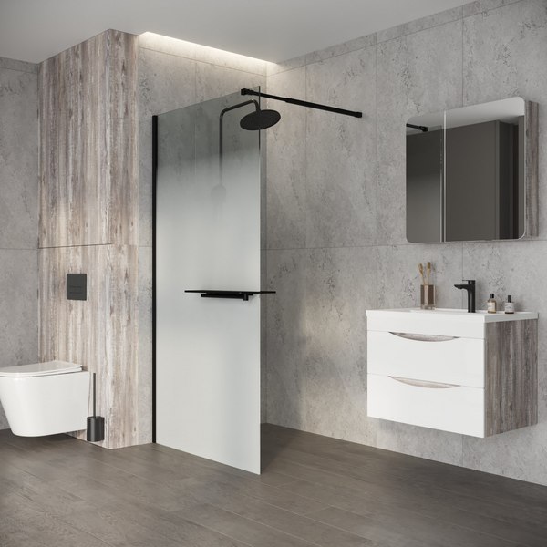 Купить Душевая стенка Niagara Nova NG-582-90BLACK 90x200 в Солигорске