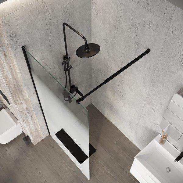 Купить Душевая стенка Niagara Nova NG-582-10BLACK 100x200 в Солигорске