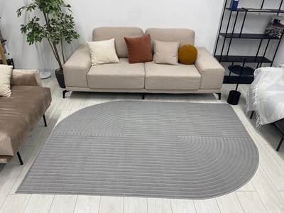 Ковер Radjab Carpet Сканди Сизаль Прямоугольник 10980A / 13062RK (2x2.9, Grey/Grey)