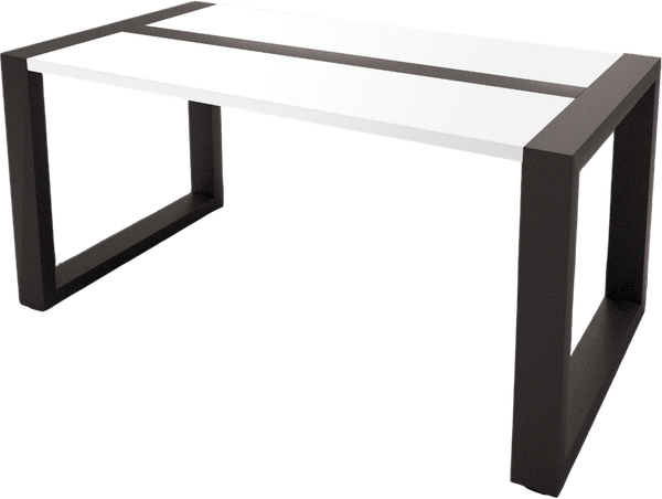 Журнальный столик Millwood Лофт СТ-2/L 95x50x46 (белый/металл черный)