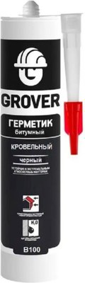 Герметик битумный Grover Кровельный В 100 (300мл) - 