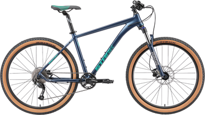 Велосипед STARK 25 Router 27.3 (M/18, грозовой матовый/зеленый) -