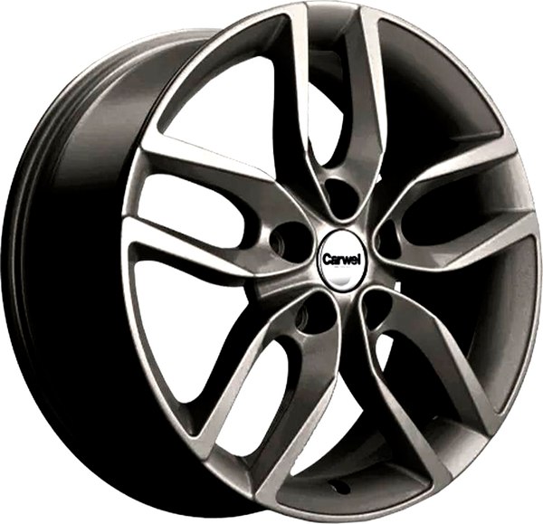 Литой диск Carwel Кутыр 1708 Geely Сoolray 17x6.5 5x114.3мм DIA 54.1мм ET 45мм GRT