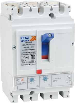 

Выключатель автоматический, OptiMat D250N-TM160-УХЛ3 / 291432