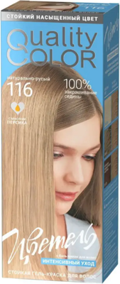 Гель-краска для волос Estel Quality Color Цветель тон 116 (150мл, натурально-русый) - 