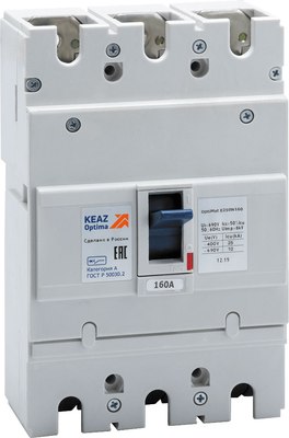 

Выключатель автоматический, 160А 25кА OptiMat E250N160 УХЛ3 / 230653