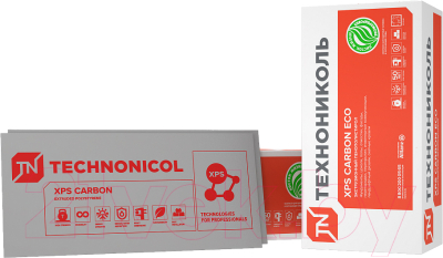 Экструдированный пенополистирол Технониколь XPS Carbon Eco FAS/2 1180x580x30-L (упаковка)