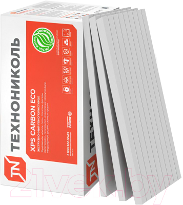 Экструдированный пенополистирол Технониколь XPS Carbon Eco FAS/2 1180x580x30-L (упаковка)
