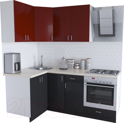 

Готовая кухня Хоум Лайн, Кристалл Люкс 1.2x2.0