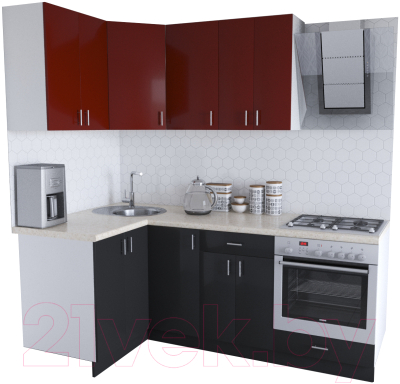 

Готовая кухня Хоум Лайн, Кристалл Люкс 1.2x2.1