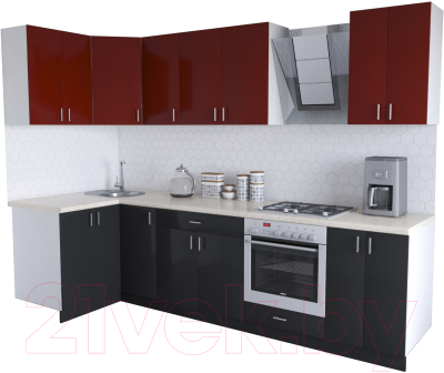 

Готовая кухня Хоум Лайн, Кристалл Люкс 1.2x2.9