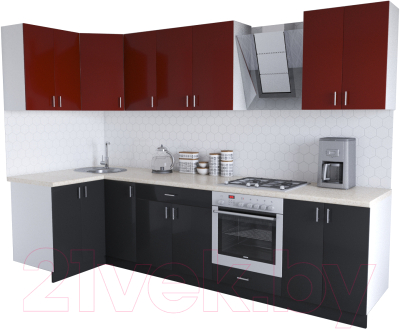 

Готовая кухня Хоум Лайн, Кристалл Люкс 1.2x3.0