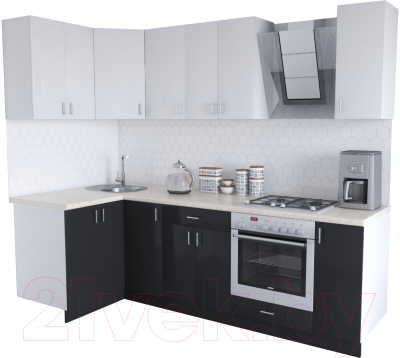 

Готовая кухня Хоум Лайн, Кристалл Люкс 1.2x2.5