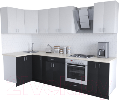 

Готовая кухня Хоум Лайн, Кристалл Люкс 1.2x2.9