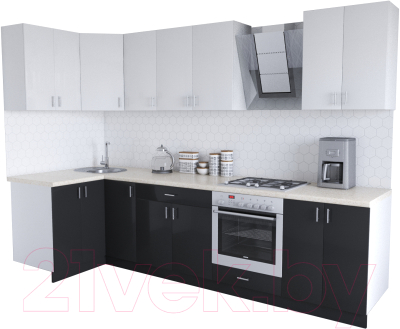 

Готовая кухня Хоум Лайн, Кристалл Люкс 1.2x3.0