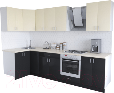 

Готовая кухня Хоум Лайн, Кристалл Люкс 1.2x3.0
