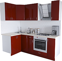 

Готовая кухня Хоум Лайн, Кристалл Люкс 1.2x2.2