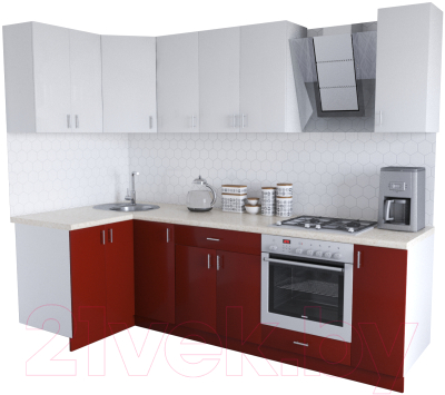 

Готовая кухня Хоум Лайн, Кристалл Люкс 1.2x2.6