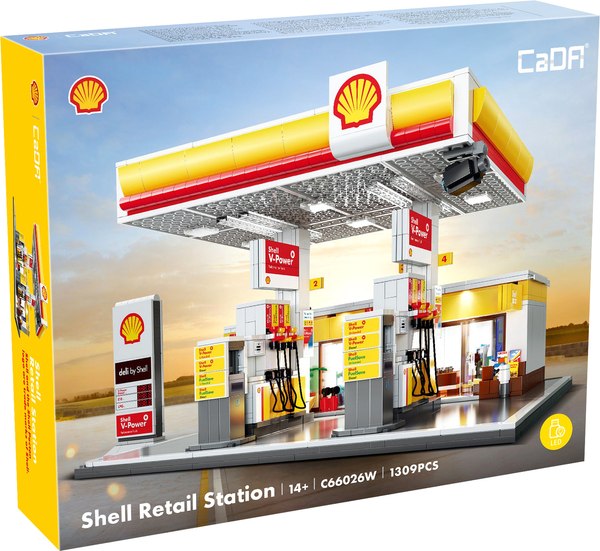 Конструктор CaDa Заправка Shell Retail Station / C66026W