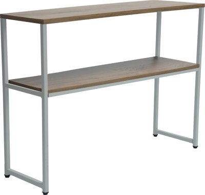 Консольный столик Allerd Rion 30x75 / 2060110600 (белый муар/дуб нокс) - 