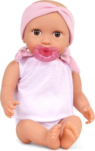 Пупс с аксессуарами LullaBaby В костюмчике с розовой головной повязкой / LBY7243