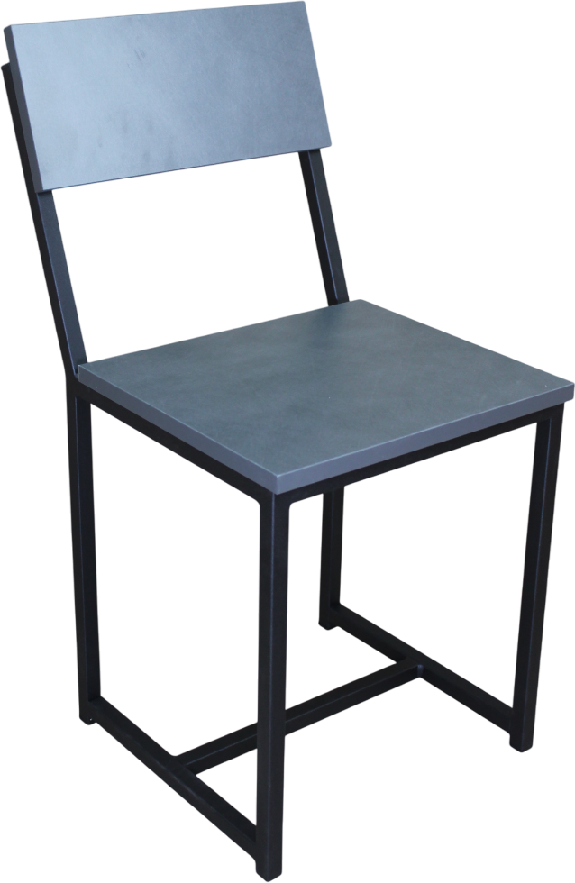 Стул Allerd Rion 38x32.5x43 / 3020210700 (черный муар/металл бруклин)