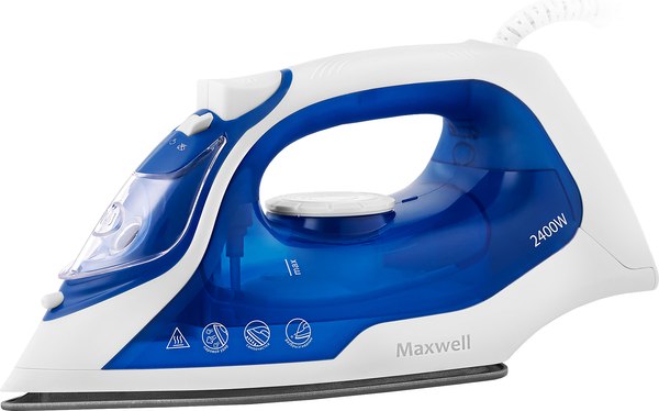 Утюг Maxwell MW-3007 (белый/синий)