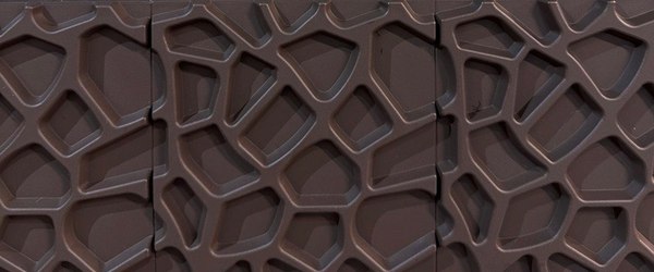 Панель ПВХ KMS Doga 100x600 / S331-10-CM (кофе мокко)