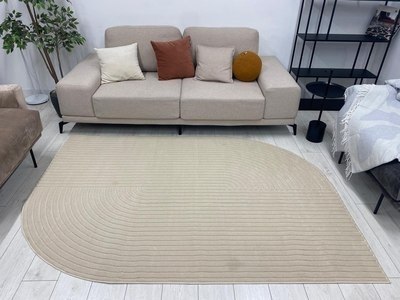 Ковер Radjab Carpet Сканди Сизаль Прямоугольник 10980A / 13052RK (3x4, Beige/Beige)