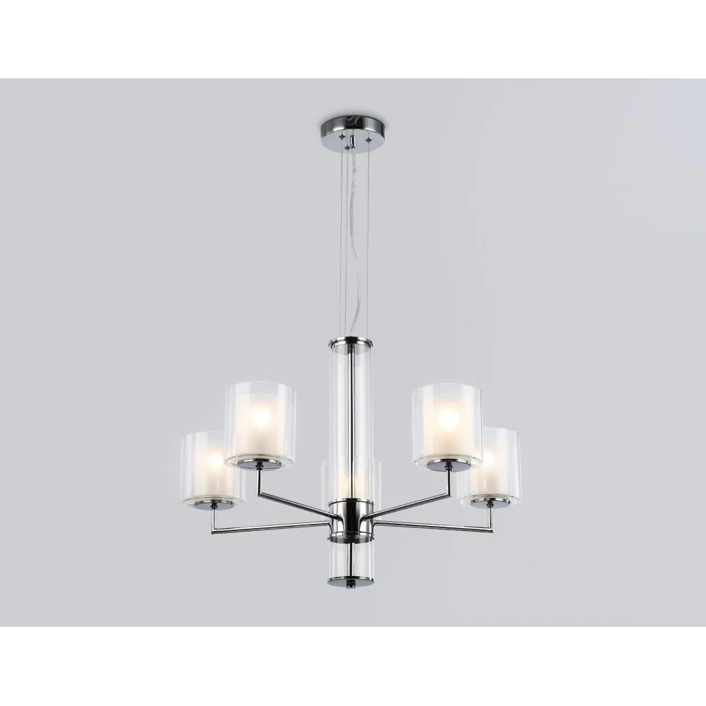 Люстра Ambrella LH56001/5 СH/FR (хром/белый матовый) — фото 3