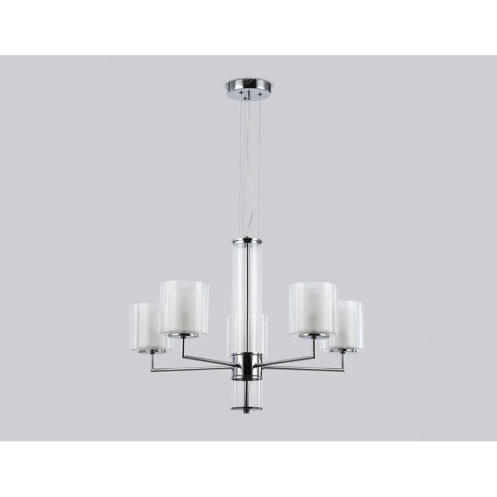 Люстра Ambrella LH56001/5 СH/FR (хром/белый матовый) — фото 4