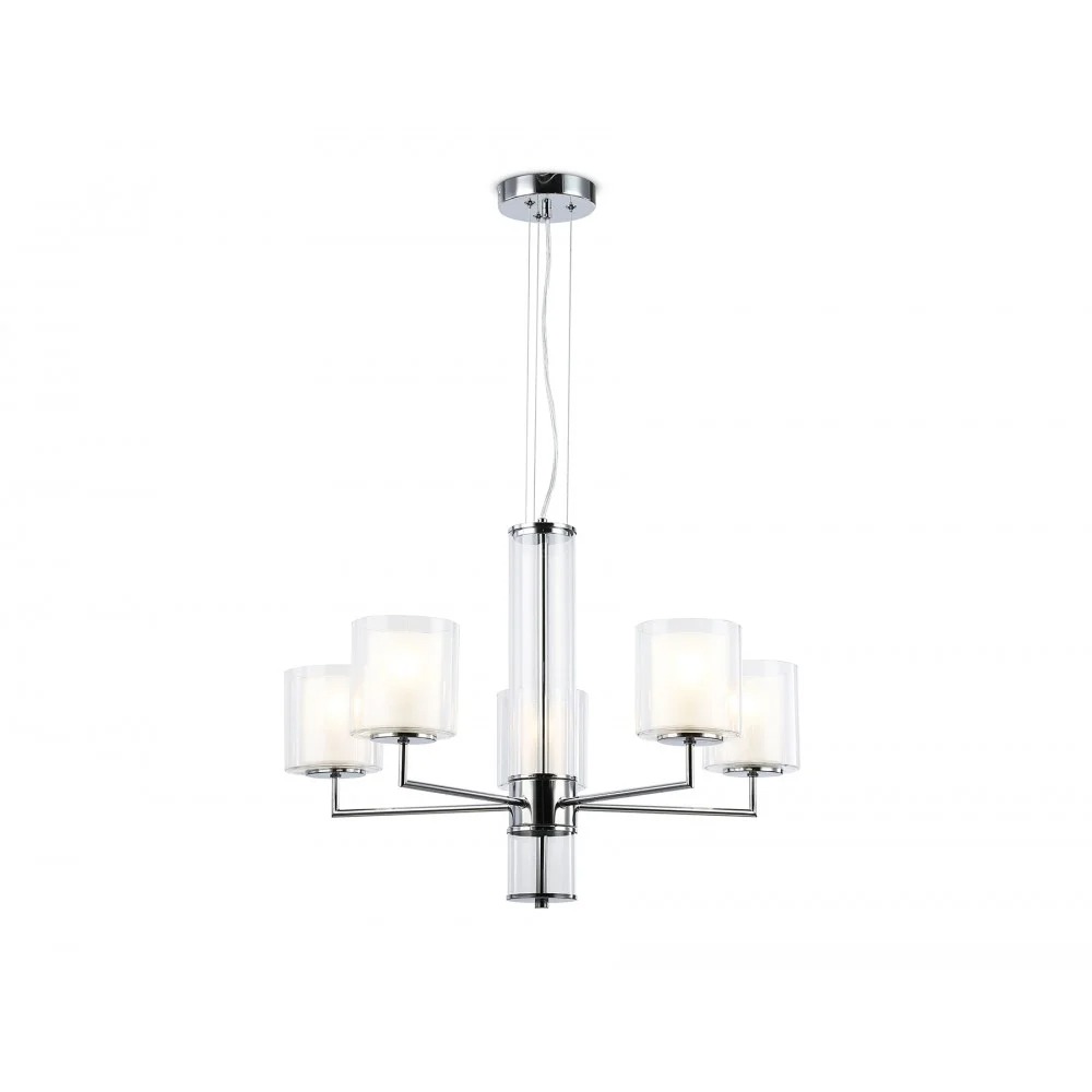 Люстра Ambrella LH56001/5 СH/FR (хром/белый матовый)