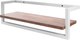 Полка Allerd 80 Rion 80x18 / 4100110300 (белый муар/австралийское дерево) - 