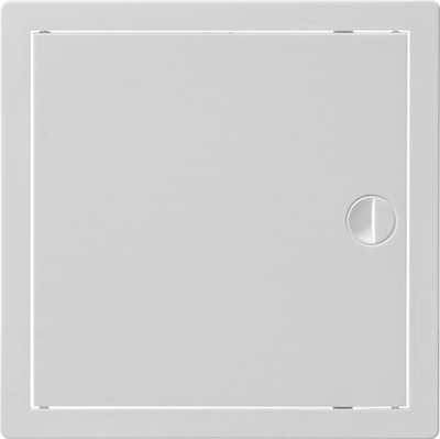 Люк ревизионный Ventale PS пластиковый с ручкой 300x300 (белый) -