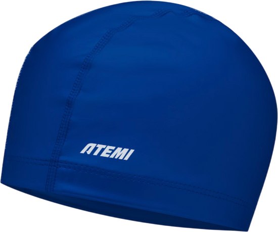 Шапочка для плавания Atemi PU Cap / FPUC1BE (синий)