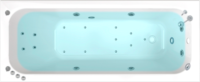 

Ванна акриловая, Ника 170x75 Комфорт Flat