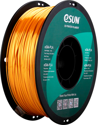 Пластик для 3D-печати eSUN ePLA-Silk / ePLA-Silk-P175J1 (1.75мм, 1кг, золотой) - 